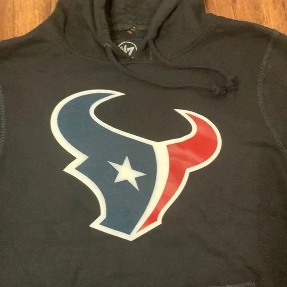 NFL Houston Texans Hoodie Sweatshirt Men's Medium Blue New - Picture 4 of 8